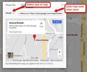 How to embed google map on my website