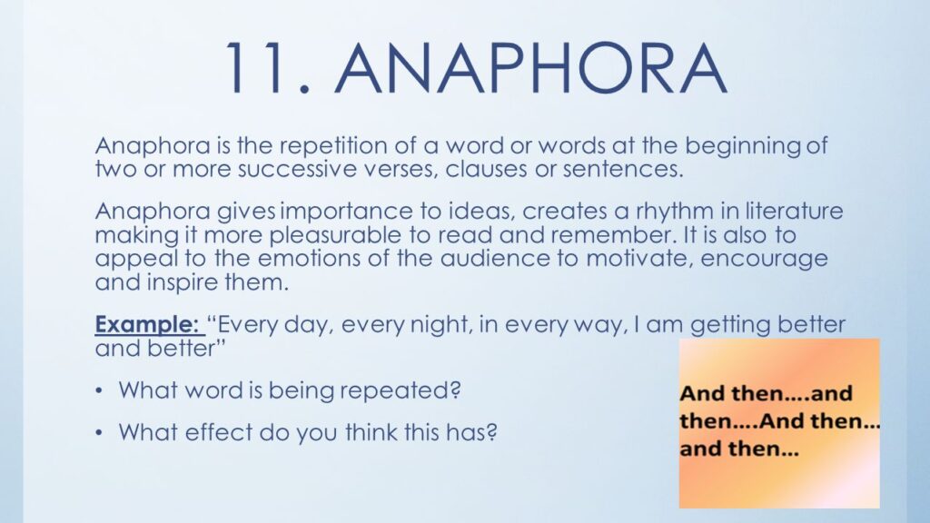 antithesis vs anaphora